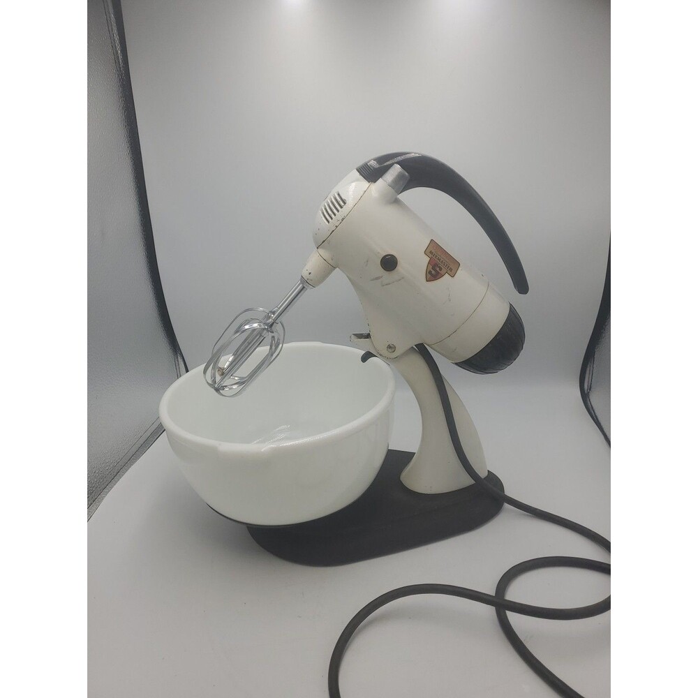 Vtg 1940s Sunbeam Mixmaster 10 Speed Model 9 Tested Working 9" Bowl See Picture